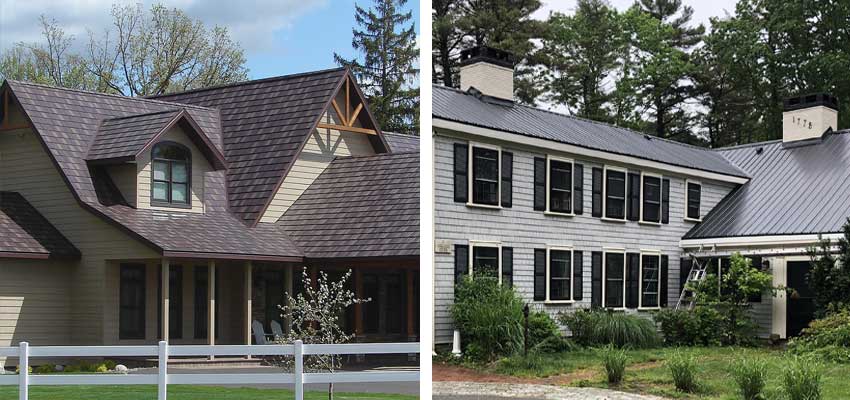 Metal Shingle Roofs and Standing Seam Roofs: The Differences Hingham massachusetts