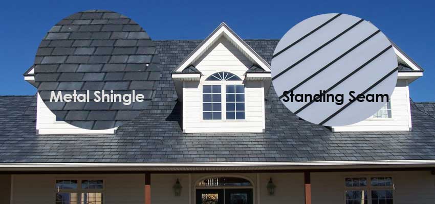 Metal Shingle Roofs and Standing Seam Roofs: The Top Differences Hingham massachusetts
