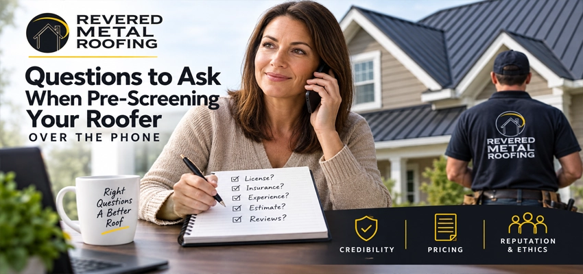 Questions to Ask When Pre-Screening Your Roofer Over the Phone