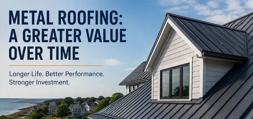 Why Metal Roofing Delivers Stronger Long-Term Value Than Asphalt Shingles Hingham massachusetts
